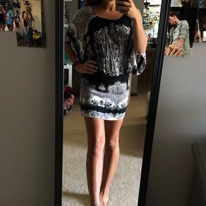 Black and white dress